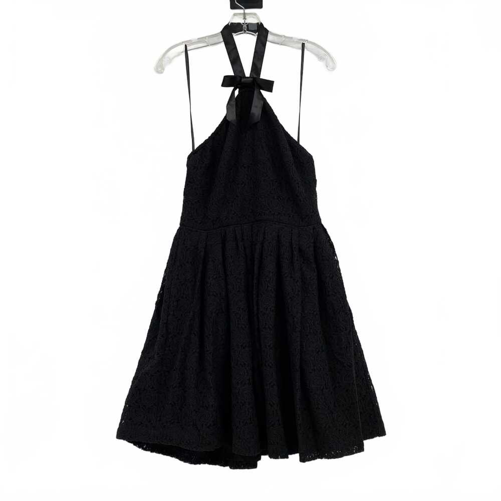 Rodarte for Target Black Lace Halter Neck Mini Dress | Womens 8